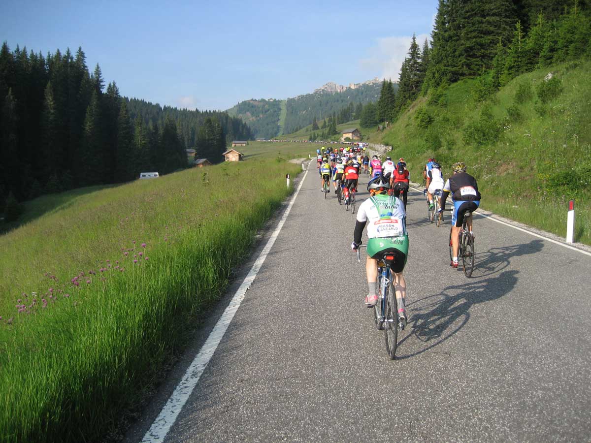 Druhé stúpanie na passo Campolongo