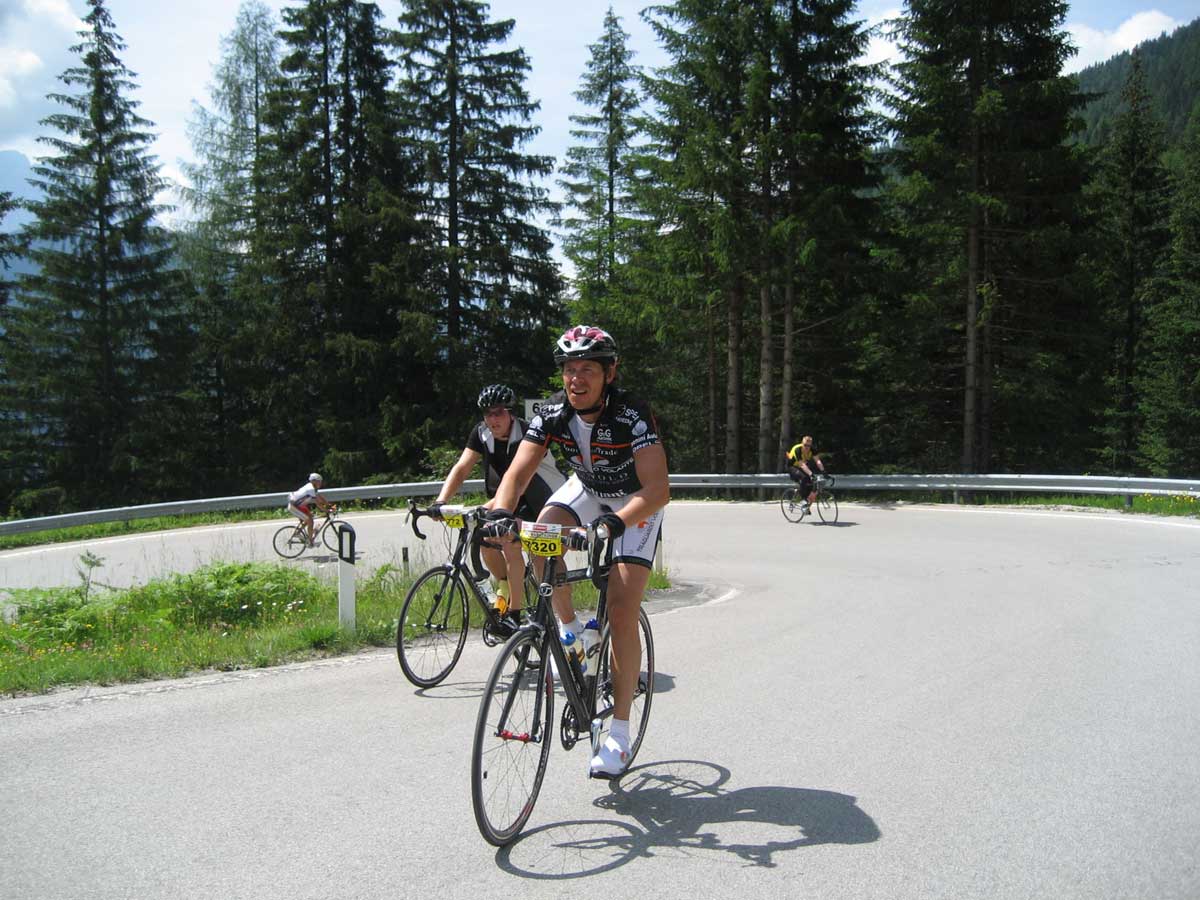 Stúpanie na passo Giau