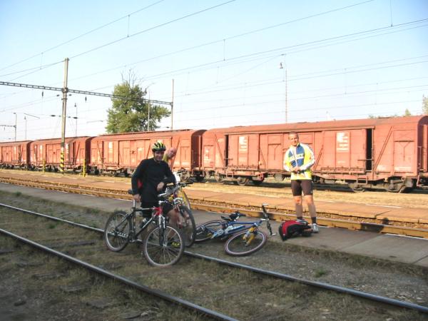 Vykydnutí na stanici v Piešťanoch 